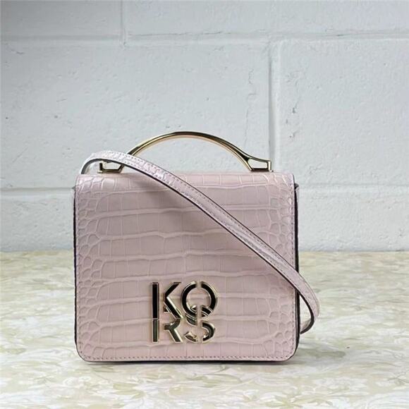 MICHAEL KORS 35T1GKSF5E KORS SMALL CROSSBODY BAG POWDER BLUSH LEATHER - Picture 7 of 8